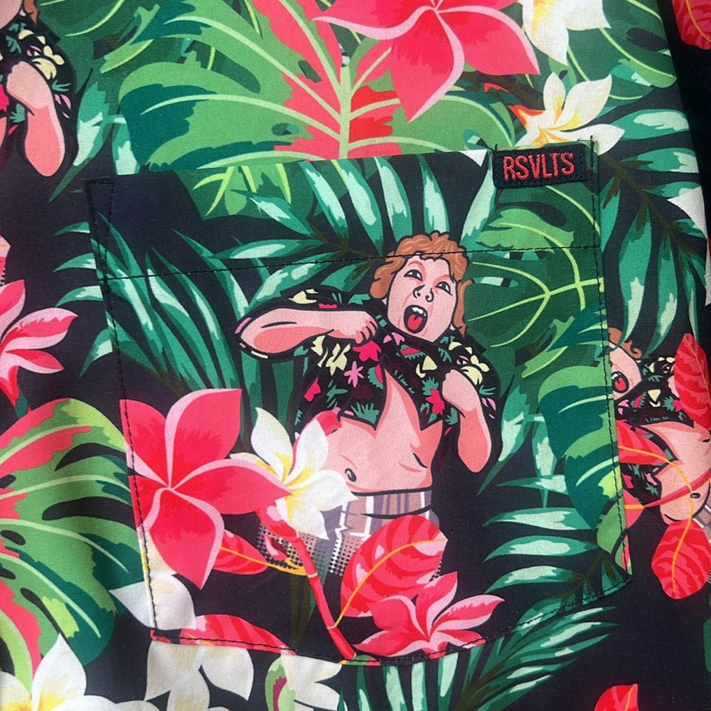 RSVLTS L Goonies Tropical Button Down Stretch shirt - Picture 4 of 5
